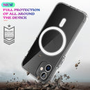 Magsafe Case Simple Magnetic Ring All-inclusive Clear Crystal Acrylic PC +TPU Shockproof Case For iPhone SE 2020 / 8