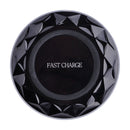 DC5V Input Diamond Qi Standard Fast Charging Wireless Charger, Cable Length: 1m(Black)