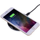 DC5V Input Diamond Qi Standard Fast Charging Wireless Charger, Cable Length: 1m(Black)