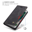 CaseMe-013 Multifunctional Retro Frosted Horizontal Flip Leather Case for iPhone 7 / 8, with Card Slot & Holder & Wallet(Black)