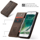 CaseMe-013 Multifunctional Retro Frosted Horizontal Flip Leather Case for iPhone 7 / 8, with Card Slot & Holder & Wallet(Coffee)