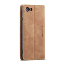 CaseMe-013 Multifunctional Retro Frosted Horizontal Flip Leather Case for iPhone 7 / 8, with Card Slot & Holder & Wallet(Brown)