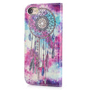 For iPhone SE 2020 & 8 & 7 Butterfly Wind Chimes Pattern Horizontal Flip Leather Case with Holder & Card Slots & Wallet