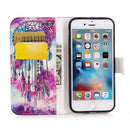 For iPhone SE 2020 & 8 & 7 Butterfly Wind Chimes Pattern Horizontal Flip Leather Case with Holder & Card Slots & Wallet