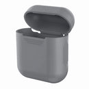 Portable Wireless Bluetooth Earphone Silicone Protective Box Anti-lost Dropproof Storage Bag for Apple AirPods 1/2(Earphone is not Included)(Grey)