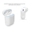 Portable Wireless Bluetooth Earphone Silicone Protective Box Anti-lost Dropproof Storage Bag for Apple AirPods 1/2(Earphone is not Included)(Peacock Blue)