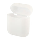 Portable Wireless Bluetooth Earphone Silicone Protective Box Anti-lost Dropproof Storage Bag for Apple AirPods 1/2(Earphone is not Included)(Transparent)