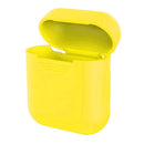 Portable Wireless Bluetooth Earphone Silicone Protective Box Anti-lost Dropproof Storage Bag for Apple AirPods 1/2(Earphone is not Included)(Yellow)