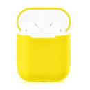 Portable Wireless Bluetooth Earphone Silicone Protective Box Anti-lost Dropproof Storage Bag for Apple AirPods 1/2(Earphone is not Included)(Yellow)