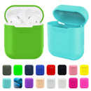 Portable Wireless Bluetooth Earphone Silicone Protective Box Anti-lost Dropproof Storage Bag for Apple AirPods 1/2(Earphone is not Included)(Purple)