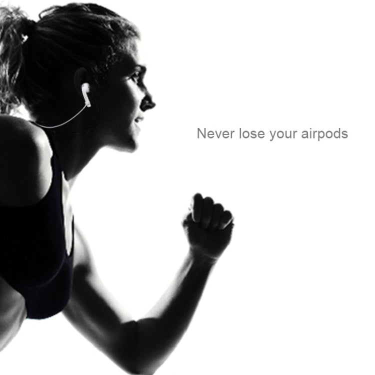 Wireless Bluetooth Earphone Anti-lost Strap Silicone Unisex Headphones Anti-lost Line for Apple AirPods 1/2, Cable Length: 60cm(Black)