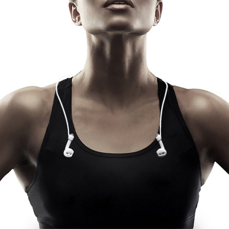 Wireless Bluetooth Earphone Anti-lost Strap Silicone Unisex Headphones Anti-lost Line for Apple AirPods 1/2, Cable Length: 60cm(Black)