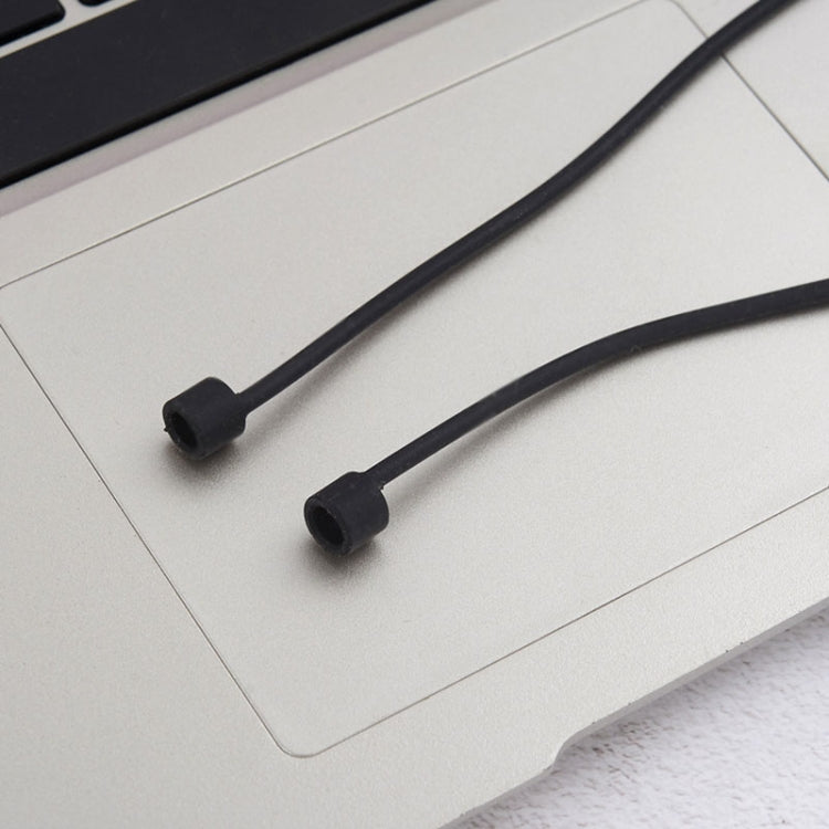 Wireless Bluetooth Earphone Anti-lost Strap Silicone Unisex Headphones Anti-lost Line for Apple AirPods 1/2, Cable Length: 60cm(Black)
