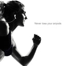 Wireless Bluetooth Earphone Anti-lost Strap Silicone Unisex Headphones Anti-lost Line for Apple AirPods 1/2, Cable Length: 60cm(Blue)