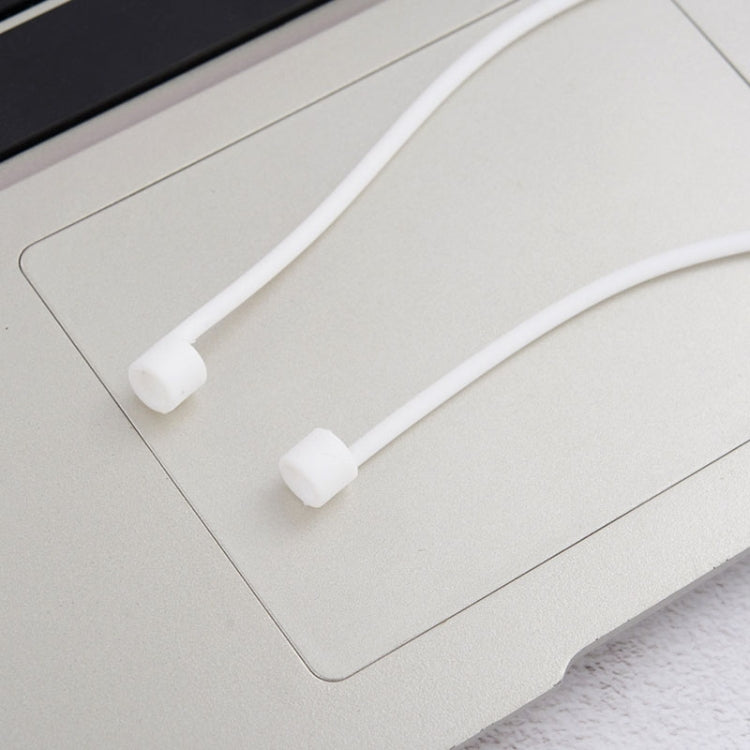 Wireless Bluetooth Earphone Anti-lost Strap Silicone Unisex Headphones Anti-lost Line for Apple AirPods 1/2, Cable Length: 60cm(White)