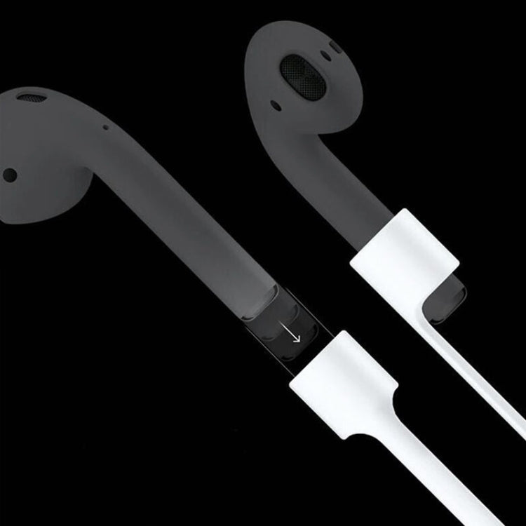 Wireless Bluetooth Earphone Anti-lost Strap Silicone Unisex Headphones Anti-lost Line for Apple AirPods 1/2, Cable Length: 60cm(White)
