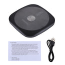5V 1A Universal Square Qi Standard Fast Wireless Charger with Indicator Light(Black)
