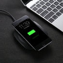 5V 1A Universal Square Qi Standard Fast Wireless Charger with Indicator Light(Black)