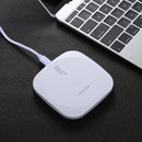 5V 1A Universal Square Qi Standard Fast Wireless Charger with Indicator Light(White)