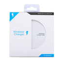5V 1A Universal Square Qi Standard Fast Wireless Charger with Indicator Light(White)