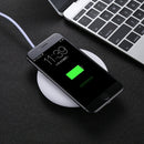 9V 1A / 5V 1A Universal Round Shape Fast Qi Standard Wireless Charger(White)
