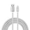 YF-MX04 3m 2.4A MFI Certificated 8 Pin to USB Nylon Weave Style Data Sync Charging Cable(Silver)