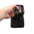 Multi-function Casual Sport Mobile Phone Double Zipper Waist Pack Diagonal Bag for 6.9 Inch or Below Smartphones (Black)