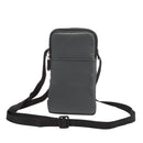 Multi-function Casual Sport Mobile Phone Double Zipper Waist Pack Diagonal Bag for 6.9 Inch or Below Smartphones (Dark Gray)