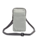 Multi-function Casual Sport Mobile Phone Double Zipper Waist Pack Diagonal Bag for 6.9 Inch or Below Smartphones (Light Grey)