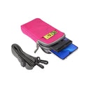 Multi-function Casual Sport Mobile Phone Double Zipper Waist Pack Diagonal Bag for 6.9 Inch or Below Smartphones (Rose Red)