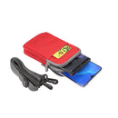 Multi-function Casual Sport Mobile Phone Double Zipper Waist Pack Diagonal Bag for 6.9 Inch or Below Smartphones (Red)