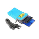 Multi-function Casual Sport Mobile Phone Double Zipper Waist Pack Diagonal Bag for 6.9 Inch or Below Smartphones (Baby Blue)