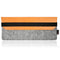 For Apple Magic2 Keyboard Portable Wireless Bluetooth Keyboard Dustproof Storage Bag PU Leather Wool Felt Protective Bag(Orange)
