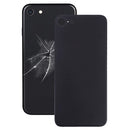 Easy Replacement Big Camera Hole Glass Back Battery Cover with Adhesive for iPhone 8(Black)