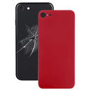 Easy Replacement Big Camera Hole Glass Back Battery Cover with Adhesive for iPhone 8(Red)