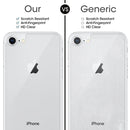 For iPhone 8 & 7 0.3mm 9H Surface Hardness 2.5D Curved Edge Explosion-proof Premium Tempered Glass Back Screen Protector