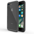 Two-color TPU + Acrylic Back Protective Phone Case for iPhone SE 2022/ iPhone SE 2020/ iPhone 8/iPhone 7(Black)