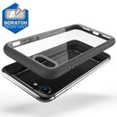 Two-color TPU + Acrylic Back Protective Phone Case for iPhone SE 2022/ iPhone SE 2020/ iPhone 8/iPhone 7(Black)