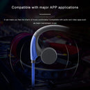 Rear Hanging Wire-Controlled Bone Conduction Outdoor Sports Headphone(Blue)