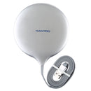 HAMTOD X10 10W Output General Aluminum Alloy + Cloth Materials Qi Standard Wireless Charger, For iPhone, Galaxy, Huawei, Xiaomi, LG, HTC and other QI Standard Smart Phones(Blue)