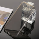 For iPhone SE 2020 & 8 & 7 Diamond Border TPU Transparent Protective Back Cover Case (Black)