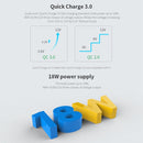 NILLKIN Power Adapter 18W Quick Charge 3.0 Single Port USB Travel Charger, EU Plug, For Apple iPhone, iPad, Galaxy, HTC Nexus Moto Blackberry, Power Bank and More