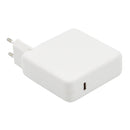 87W Type-C Power Adapter Portable Charger with 1.8m Type-C Charging Cable, EU Plug, For MacBook, Xiaomi, Huawei, Lenovo, ASUS, Thinkpad and other Laptops(White)