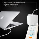 87W Type-C Power Adapter Portable Charger with 1.8m Type-C Charging Cable, EU Plug, For MacBook, Xiaomi, Huawei, Lenovo, ASUS, Thinkpad and other Laptops(White)