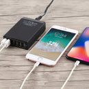 XBX09A 50W 5V 2.4A 6 USB Ports Quick Charger Travel Charger(Black)
