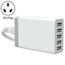 XBX09 40W 5V 8A 5 USB Ports Quick Charger Travel Charger, AU Plug(White)