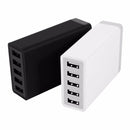 XBX09 40W 5V 8A 5 USB Ports Quick Charger Travel Charger, US Plug(Black)