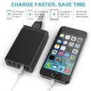 XBX09 40W 5V 8A 5 USB Ports Quick Charger Travel Charger, UK Plug(White)