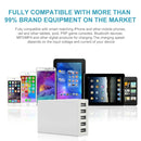 XBX09 40W 5V 8A 5 USB Ports Quick Charger Travel Charger, AU Plug(White)