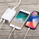 XBX09 40W 5V 8A 5 USB Ports Quick Charger Travel Charger, EU Plug(EU Plug)
